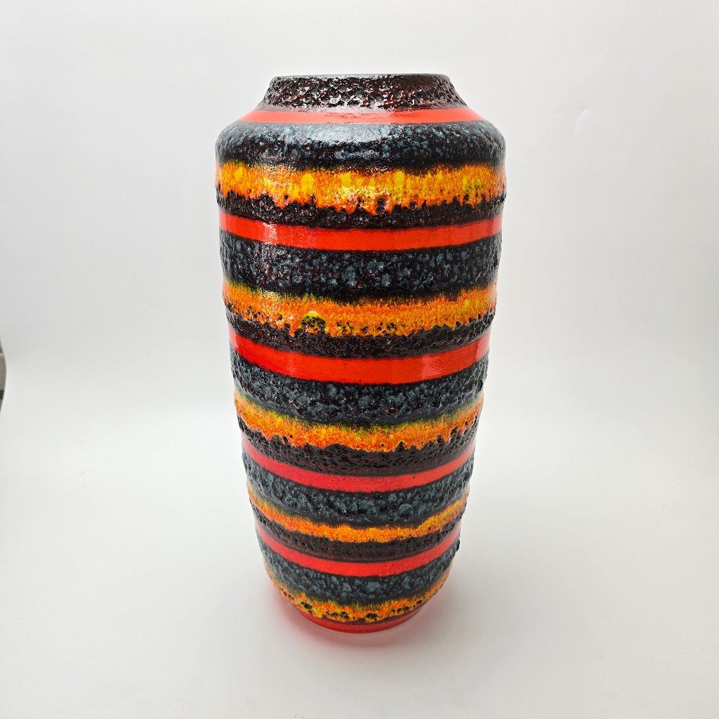 zeldzame vintage West-Duitse Fat Lava vaas. Scheurich 517-45, Antiek en Kunst, Antiek | Vazen, Ophalen of Verzenden