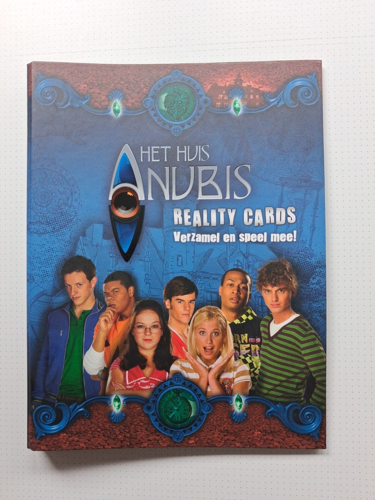Het Huis Anubis Reality Cards Verzamelalbum met kaarten, Ophalen of Verzenden, Gebruikt, Meerdere kaarten