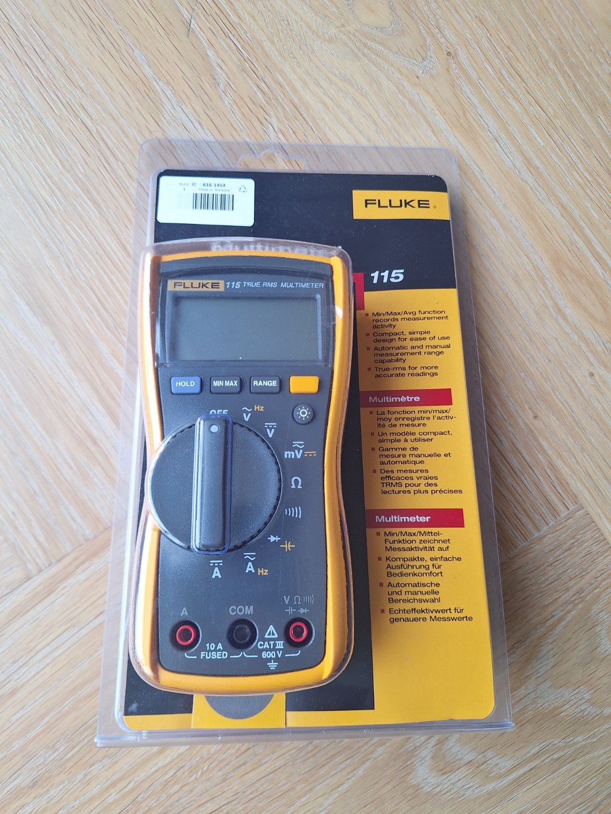 Fluke 115 True RMS Multimeter - Nieuw in verpakking, Doe-het-zelf en Verbouw, Meetapparatuur, Nieuw, Elektriciteit, Ophalen of Verzenden