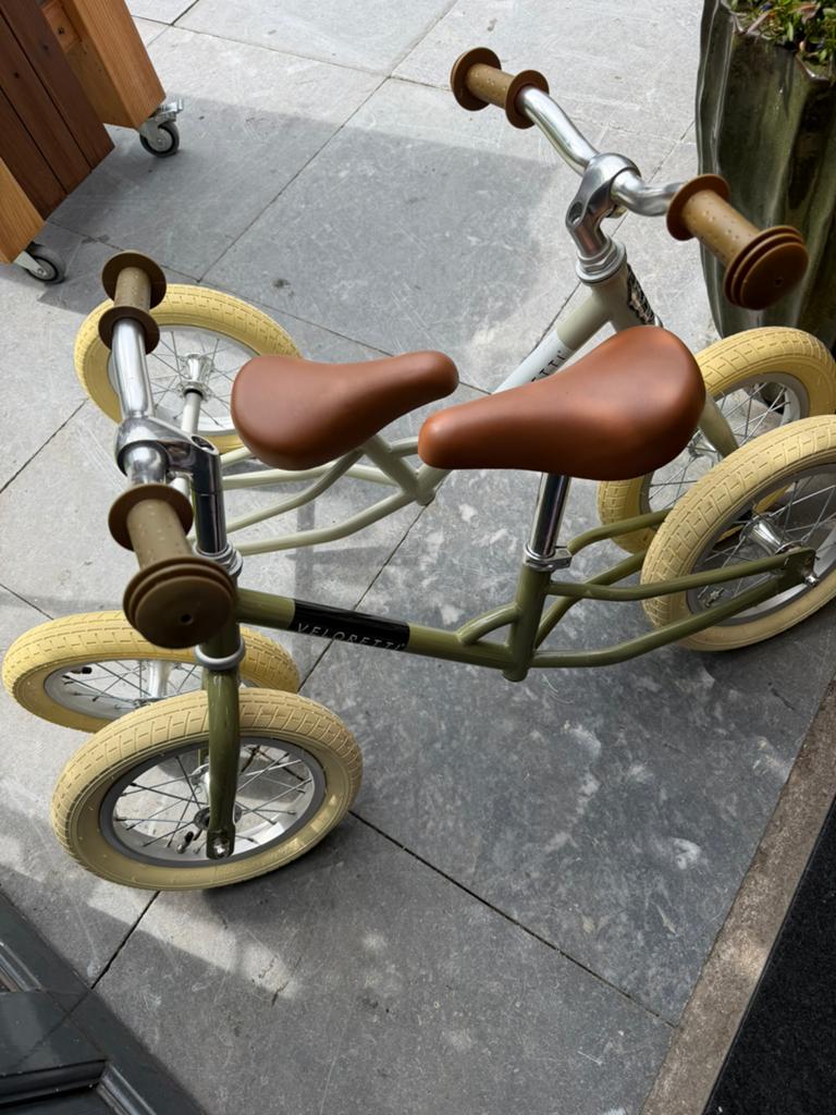 Veloretti Tricycle Pebble Grey/ desert Moss, Ophalen of Verzenden, Zo goed als nieuw, Minder dan 16 inch