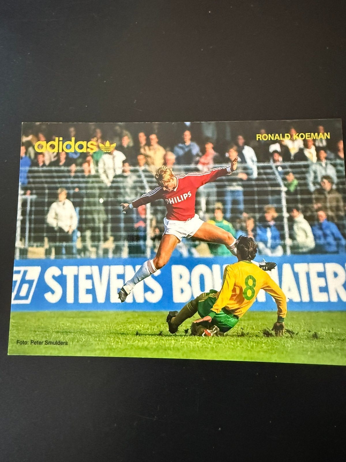 Adidas spelerskaart / fotokaart Ronald Koeman PSV, Ophalen of Verzenden, Zo goed als nieuw, Spelerskaart
