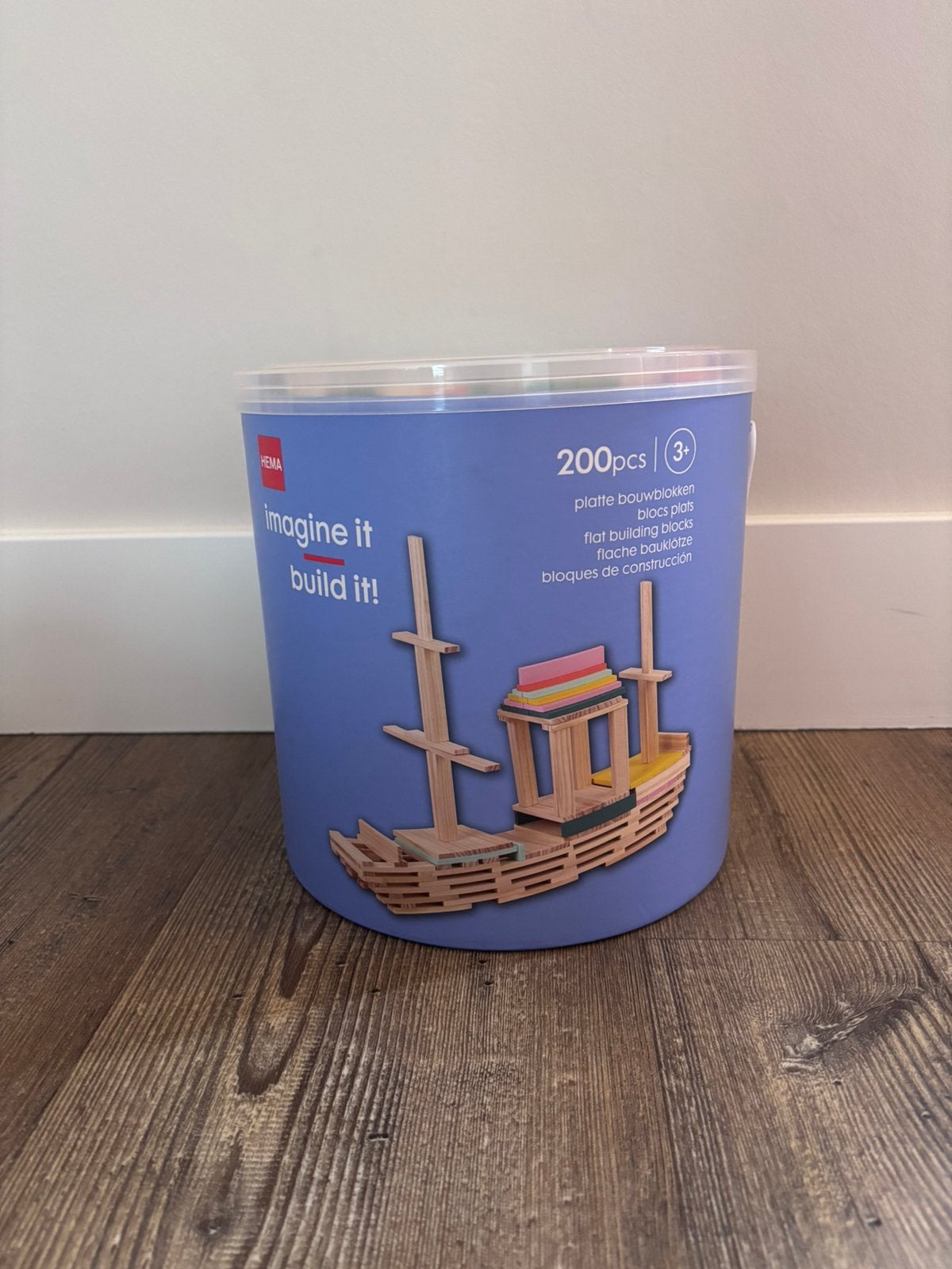Platte bouwblokken / bouwstenen 200 stuks, Ophalen of Verzenden, Nieuw