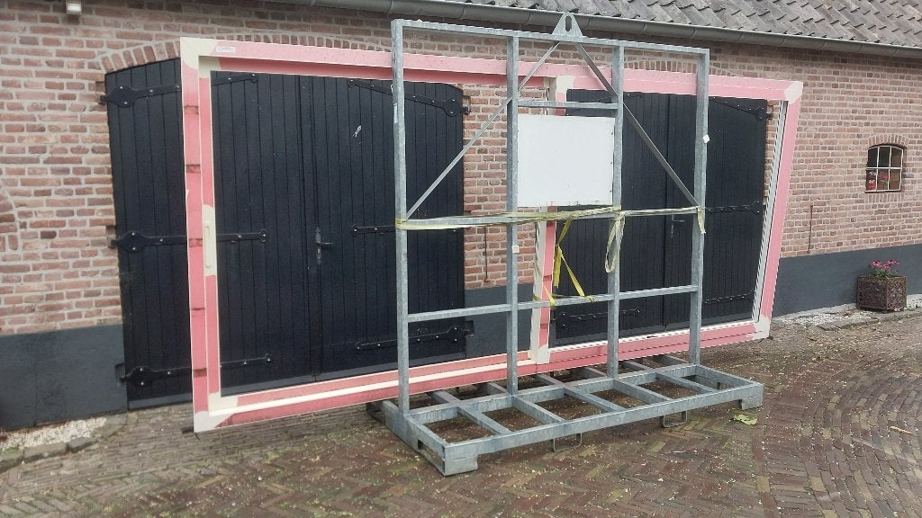 Schuifpui  aluminium en wit van kleur ( nieuw ), 225 cm of meer, Ophalen of Verzenden, 150 tot 225 cm, Schuifpui