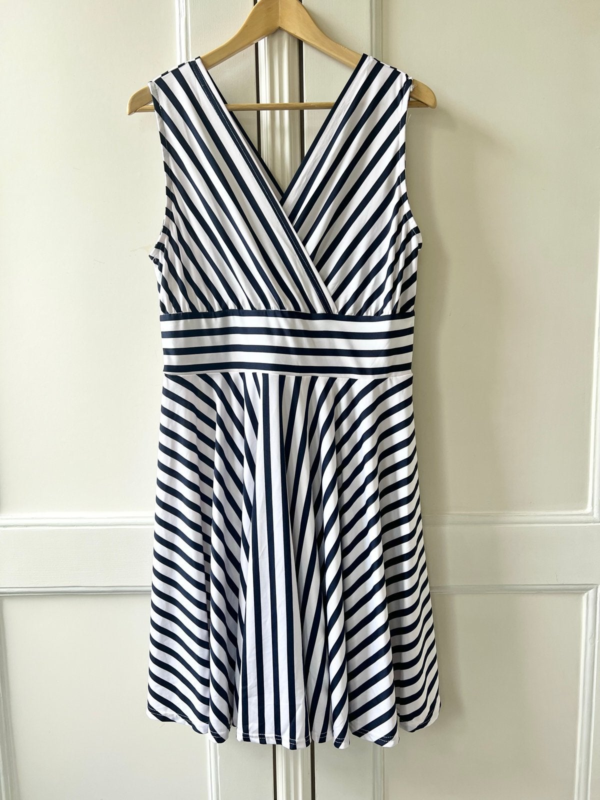 Lascana gestreepte jurk, maat 46, Kleding | Dames, Jurken, Blauw, Maat 46/48 (XL) of groter, Ophalen of Verzenden, Zo goed als nieuw