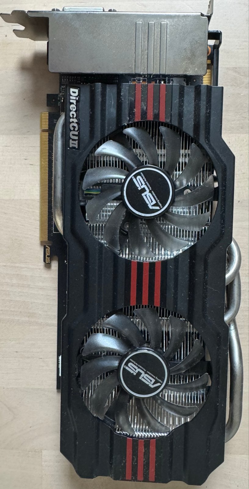ASUS GTX 660 Ti DirectCU II 2GB Videokaart, Computers en Software, Videokaarten, PCI-Express 3, Gebruikt, HDMI, Ophalen of Verzenden