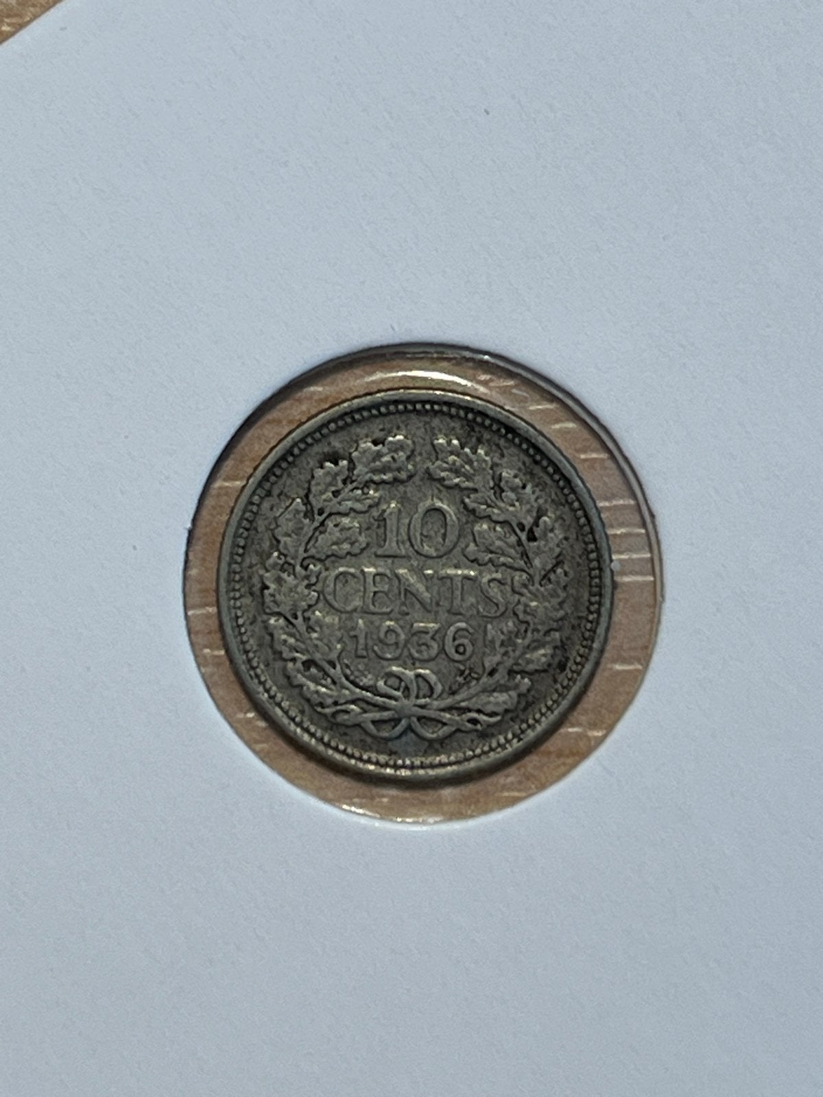 Zilveren 10 cent munt Koningin Wilhelmina 1936, Postzegels en Munten, Munten | Nederland, Zilver, Ophalen of Verzenden, 10 cent