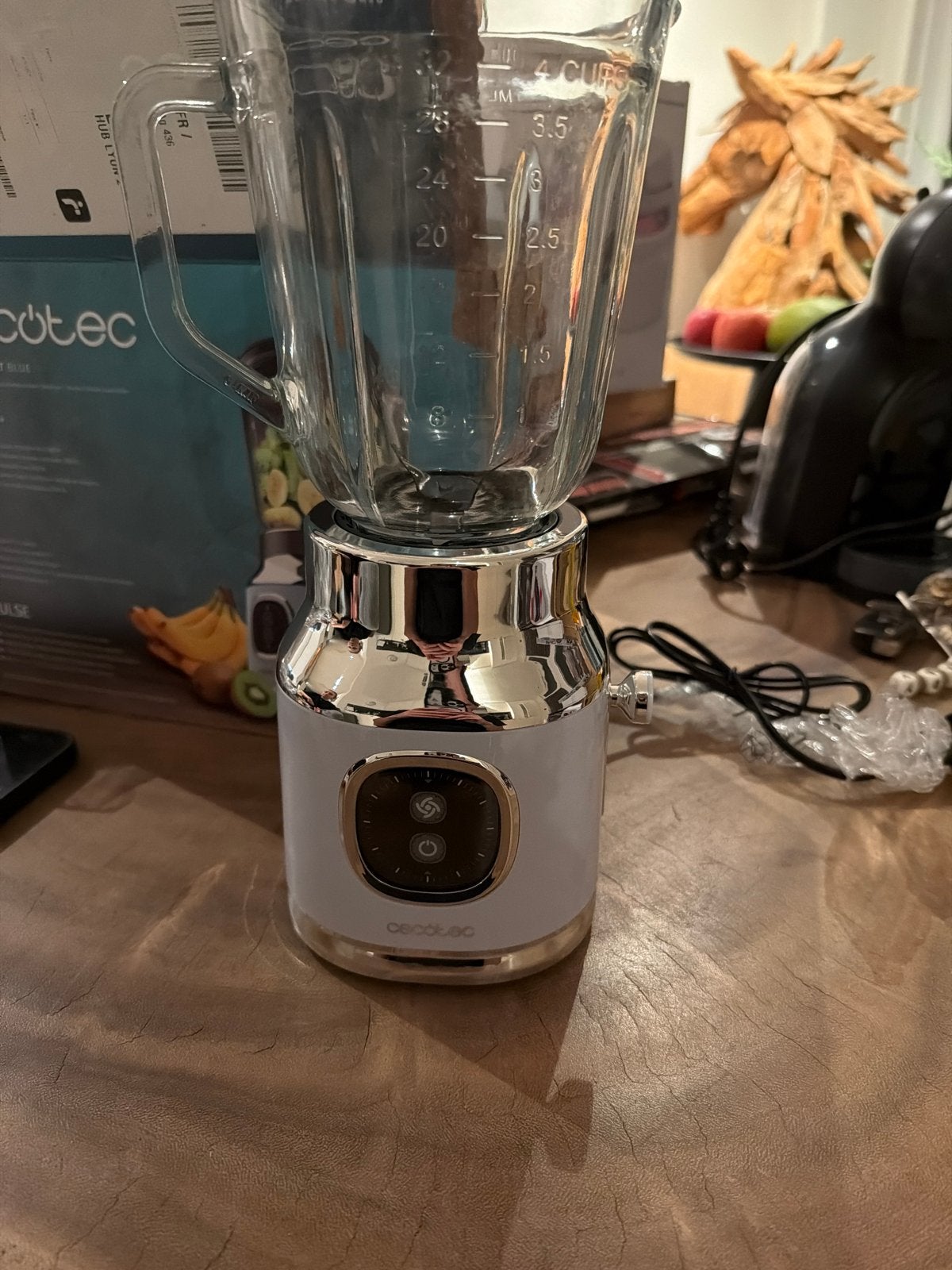 Cecotec Retrotwist Blue Blender 800W - Nieuw in doos, Ophalen of Verzenden, Nieuw, Blender