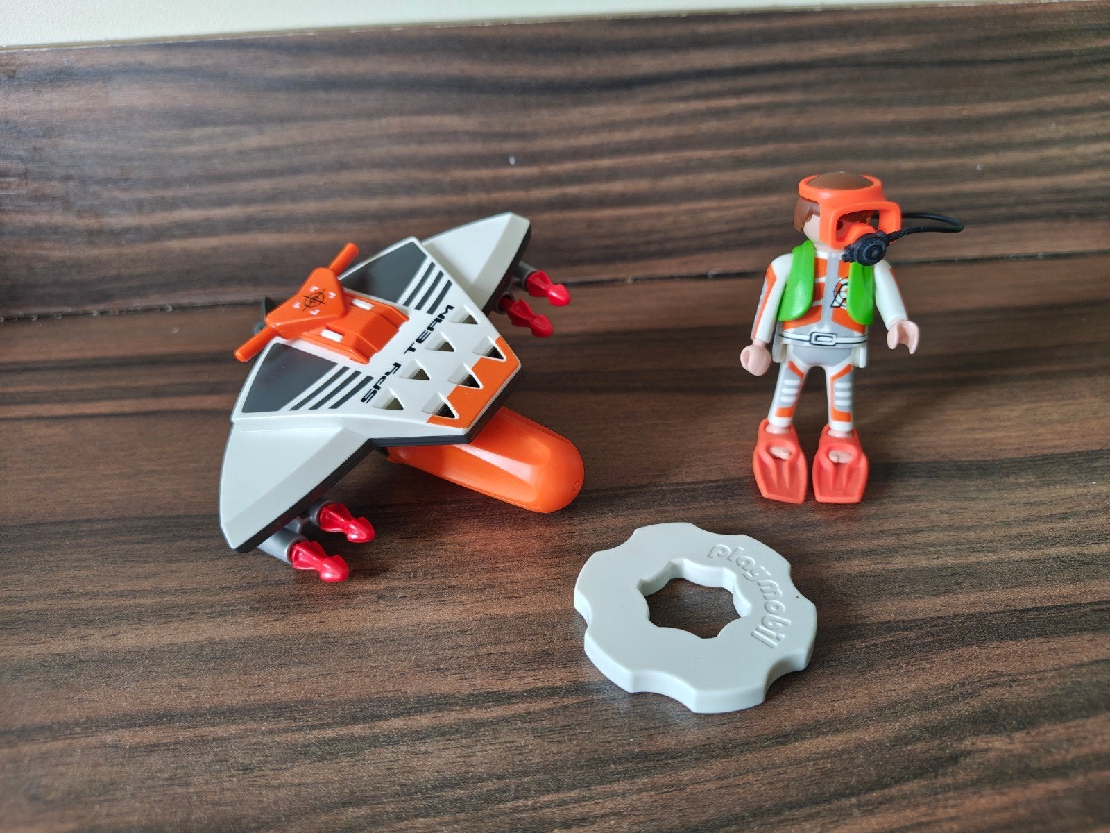 62. Playmobil Spy Team Duikscooter met Duiker, Gebruikt, Complete set, Voertuig, Ophalen of Verzenden