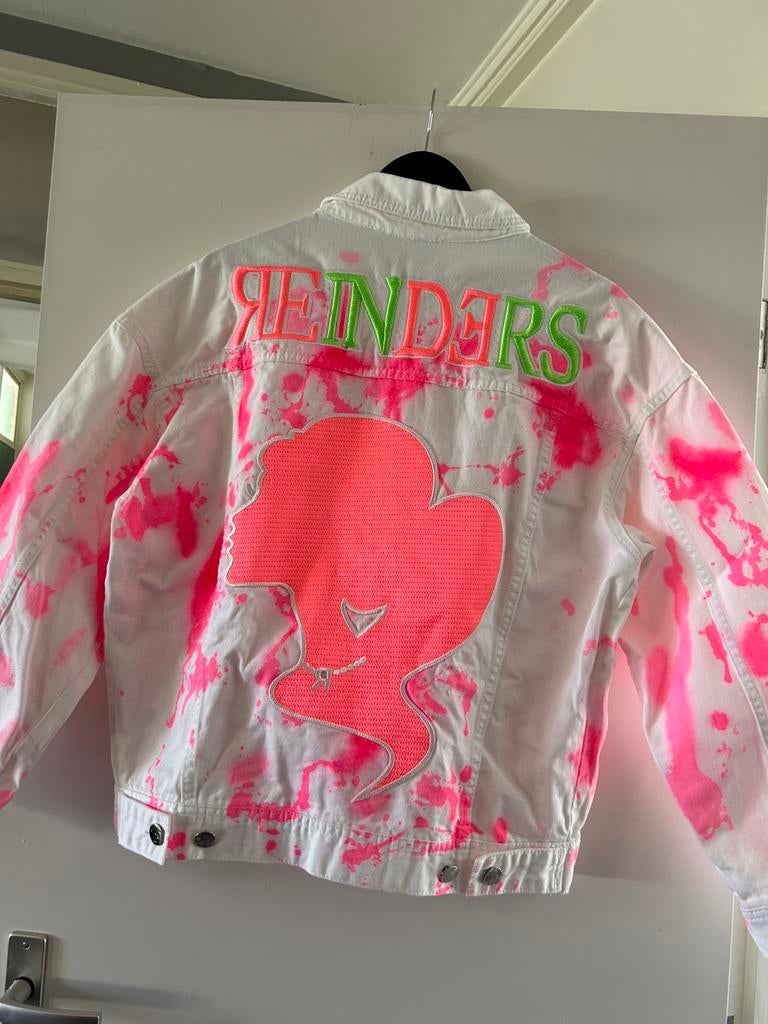 Reinders spijkerjas roze, maat one size, Kleding | Dames, Ophalen of Verzenden, Nieuw, Maat 46/48 (XL) of groter, Roze