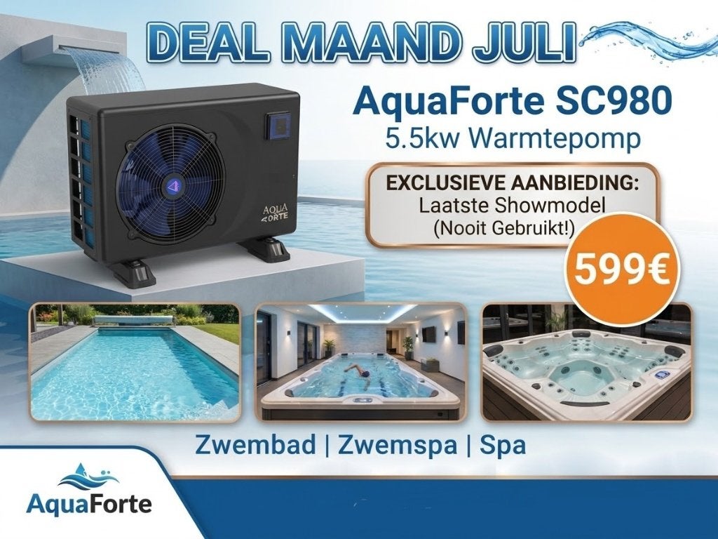 Deal Warmtepomp Aquaforte SC980 5.5kw Showmodel!!, Ophalen, Zo goed als nieuw, Verwarming