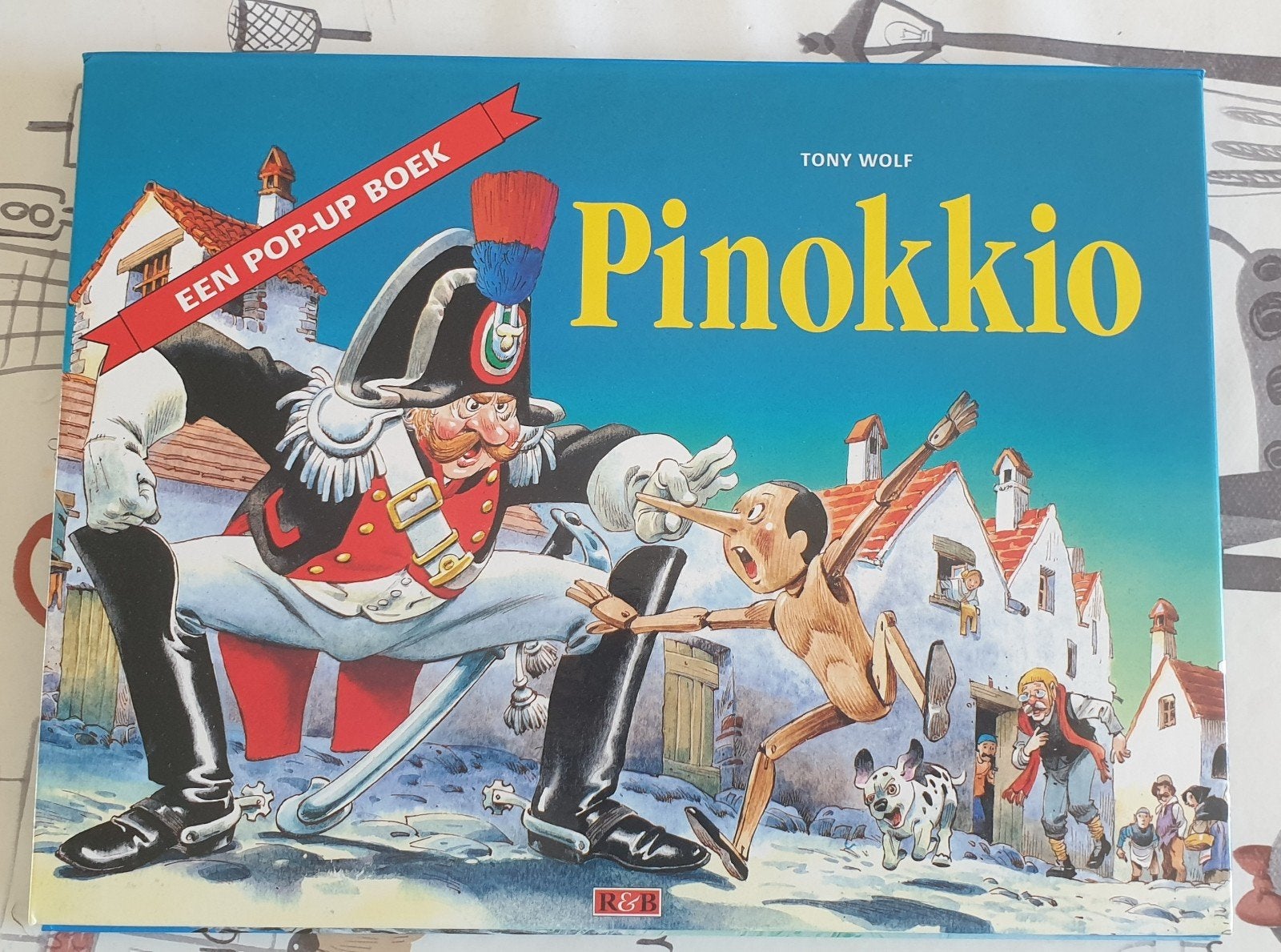 Pinokkio Pop-Up Boek - Tony Wolf, Ophalen of Verzenden, Zo goed als nieuw, Tony Wolf, Sprookjes