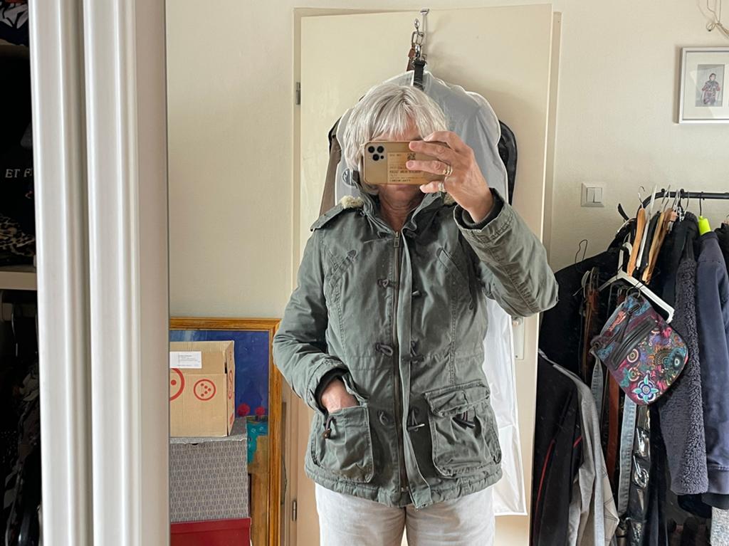 Dames parka gevoerd, Ophalen of Verzenden, Gedragen, Maat 38/40 (M)