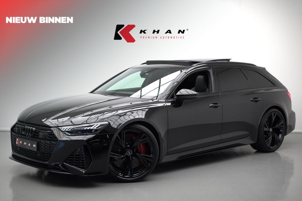 Audi RS6 Avant TFSI 4.0 quattro |Pano|Dynamic|Ceramic|AKRA|, Auto's, Audi, Automaat, Gebruikt, 600 pk, Leder