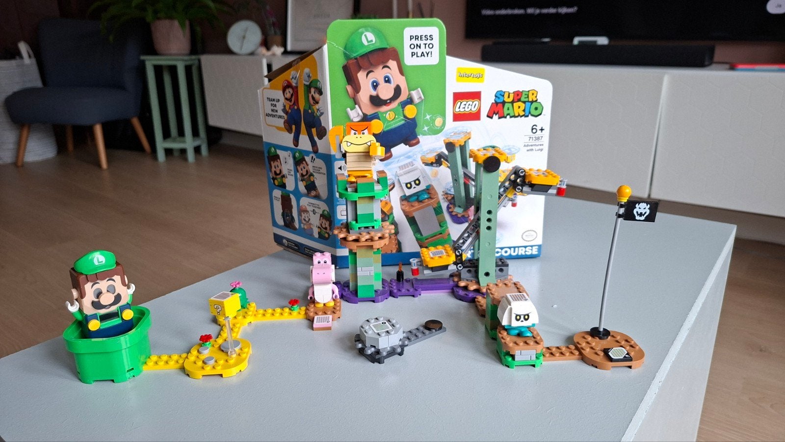 LEGO Super Mario Avonturen met Luigi Starterset (71387), Ophalen, Lego, Zo goed als nieuw, Compleet