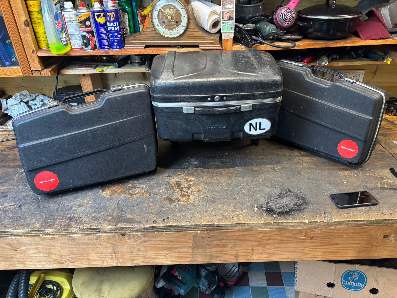 Complete Krauser kofferset, Motoren, Ophalen
