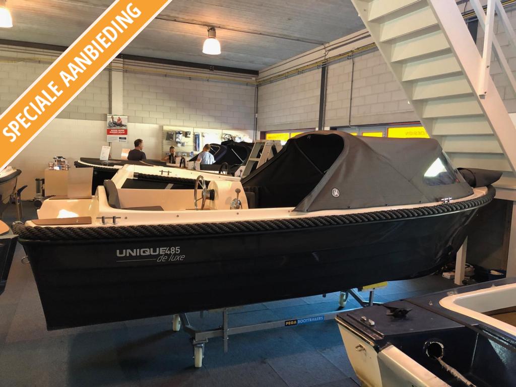 Word verwacht unique 485 met 9.9pk suzuki en extra opties, Watersport en Boten, Niet ingevuld, Gebruikt, Niet ingevuld, 5 m