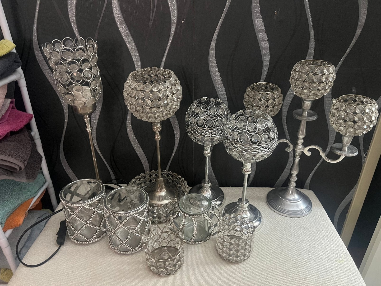 Decoratie bling zilver, Ophalen, Zo goed als nieuw