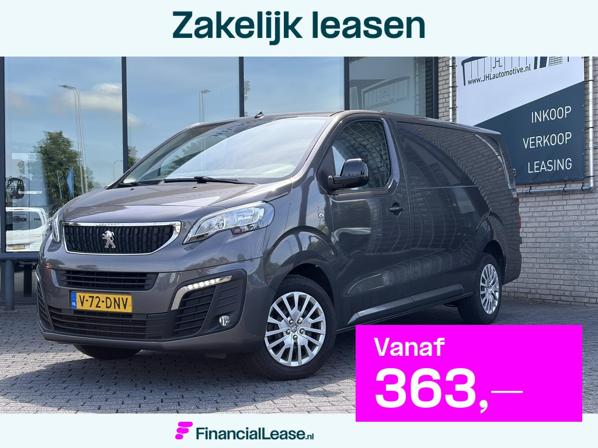 Peugeot Expert 2.0 L3*AUTOM.*NAV*3PERS*CRUISE*HAAK*A/C*2500K, Stof, Gebruikt, 2500 kg, Bedrijf
