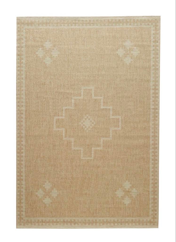 Nous  living Stijlvol beige vloerkleed binnen en outdoor, Huis en Inrichting, Stoffering | Tapijten en Kleden, 100 tot 150 cm