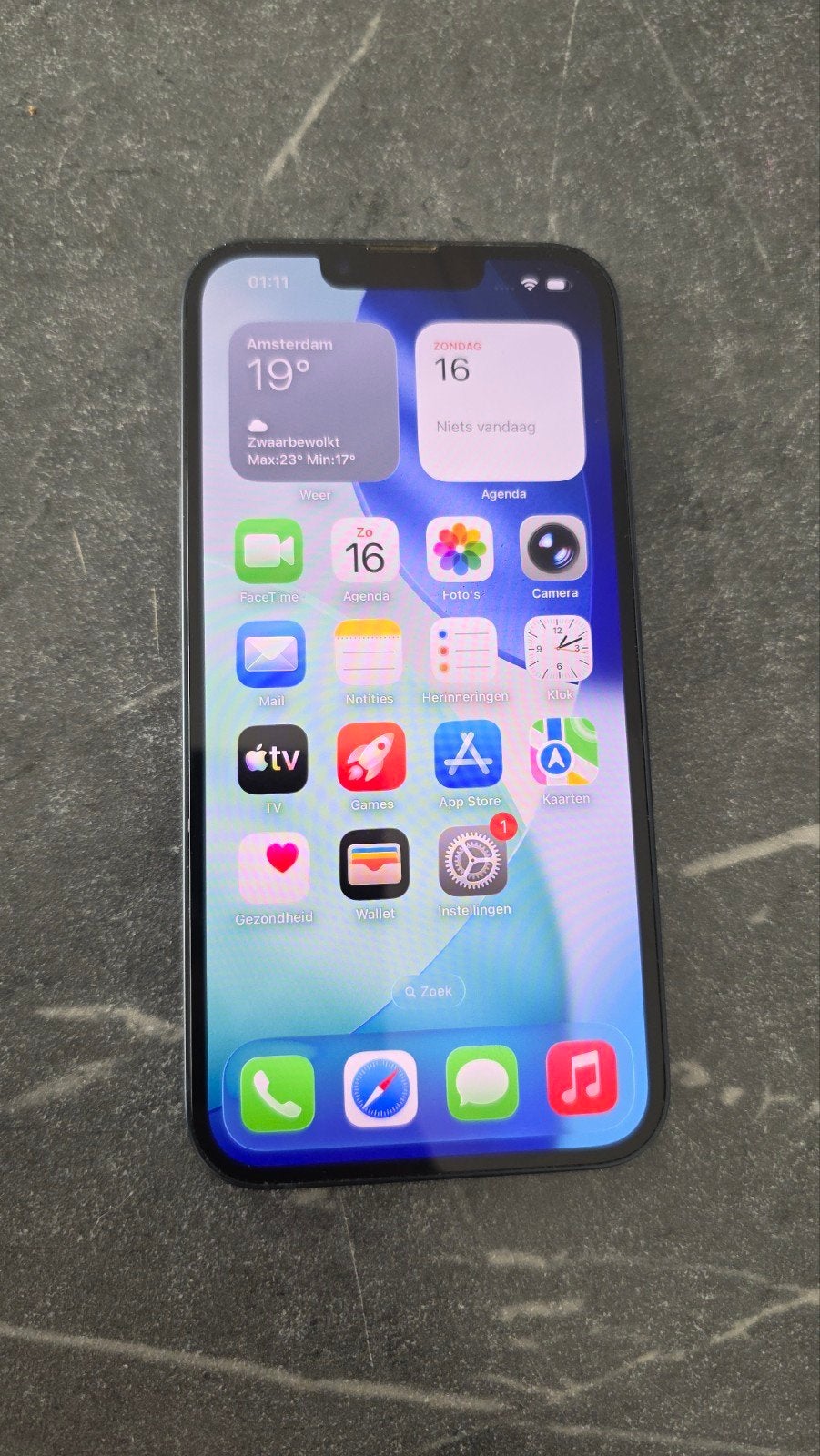 Apple IPhone 13 128GB Blauw, Telecommunicatie, Mobiele telefoons | Apple iPhone, 128 GB, Blauw, IPhone 13, Ophalen of Verzenden