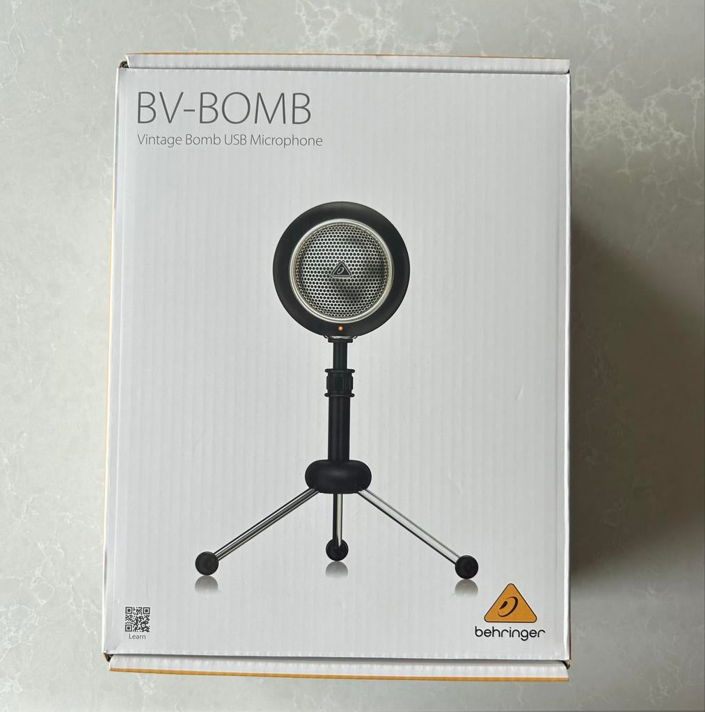 Behringer BV-Bomb USB microfoon, Ophalen of Verzenden, Zo goed als nieuw, Studiomicrofoon