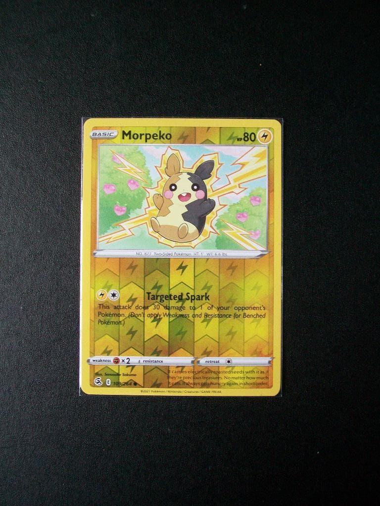 9446: Nieuwe Pokemon Kaart holofoil MORPEKO hp 80 (109/264), Verzenden, Nieuw, Losse kaart, Foil