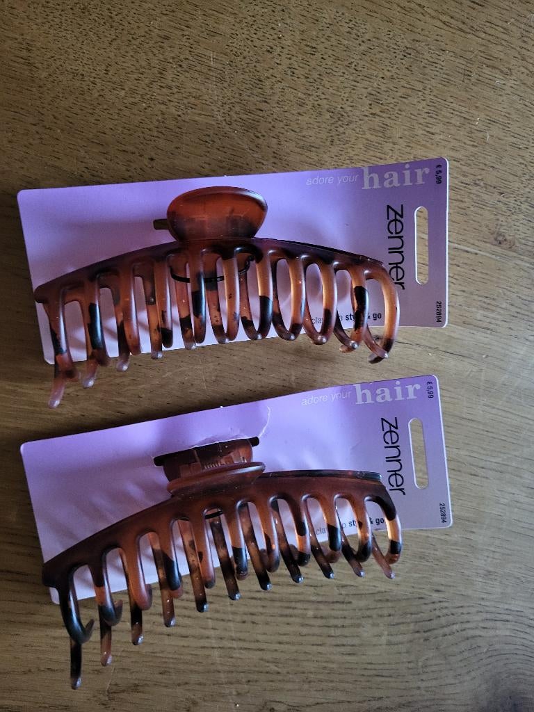 2 nieuwe zenner haar klemmen, Ophalen of Verzenden, Nieuw, Haarspeld