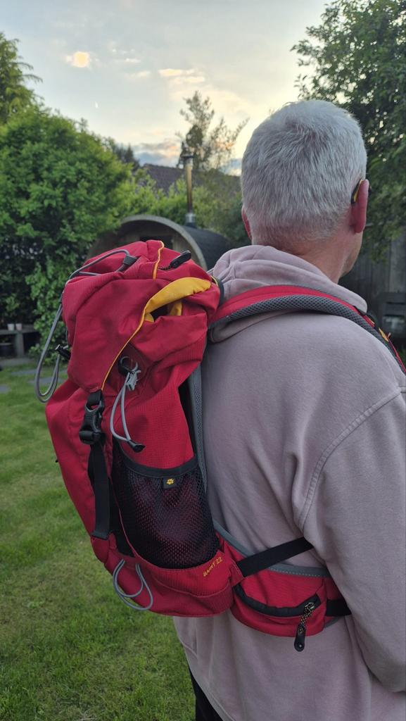 Jack Wolfskin Moab Jam 22 Rugzak - Rood, 25 tot 40 cm, Ophalen of Verzenden, Zo goed als nieuw, Trekking
