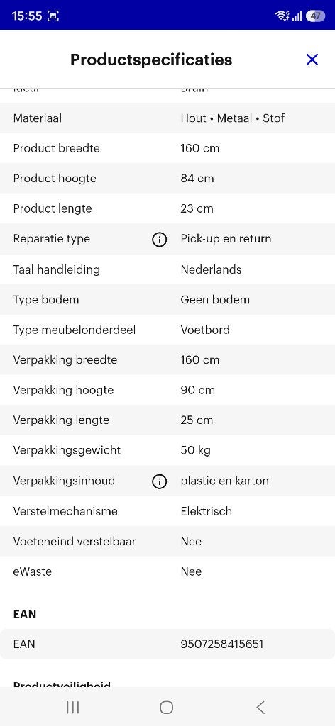 Tv lift voor bed, Ophalen, Netjes. Gestoffeerd. Binnenwerk is van hout en staal, Tweepersoons, Zo goed als nieuw