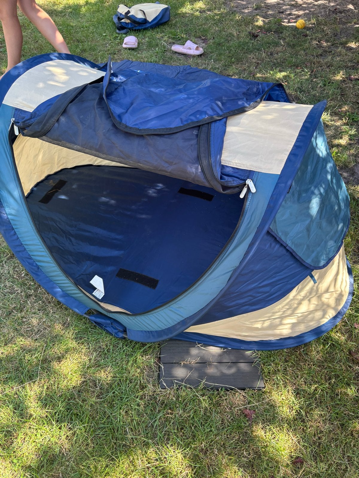 Deryan Travel-Cot Peuter Luxe - Pop-up Reisbedje, Caravans en Kamperen, Tenten, Ophalen of Verzenden, Gebruikt, Tot en met 2