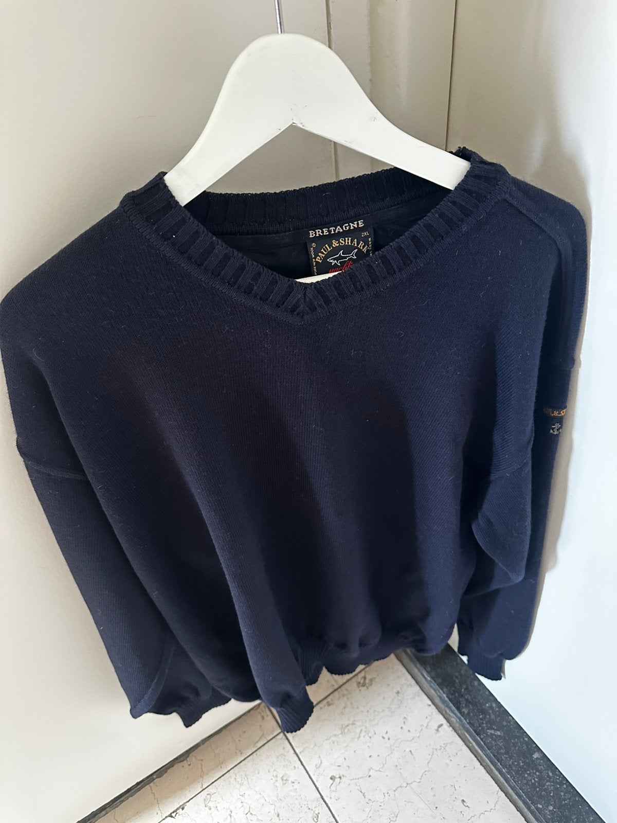 Paul en Shark blauwe wollen trui maat XXL, Verzenden, Zo goed als nieuw, Overige maten, Blauw
