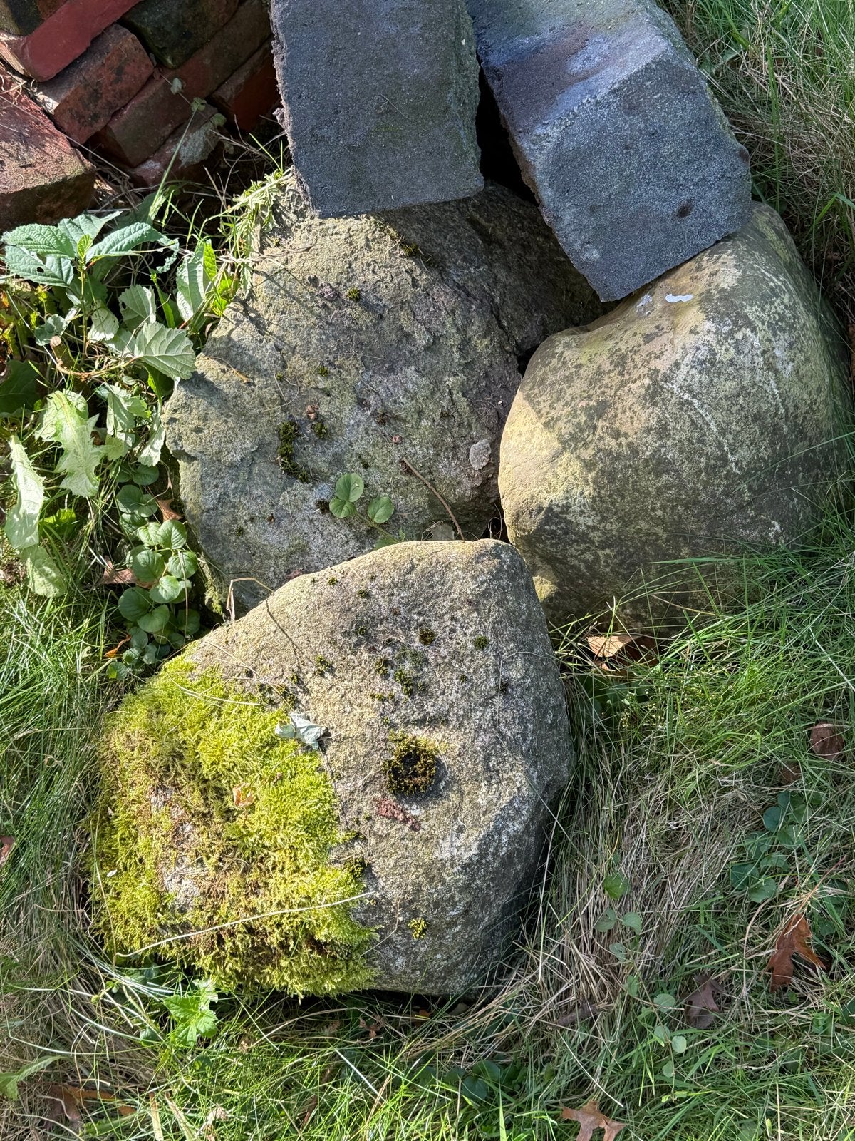 3 Grote Keien voor Tuin of Decoratie., Tuin en Terras, Ophalen, Gebruikt, Grijs, Kei