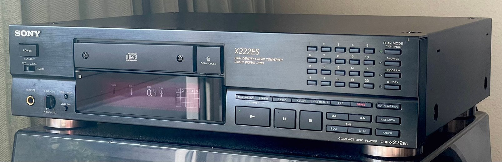 Sony ES CDP-X222ES CD-speler, Ophalen of Verzenden, Gebruikt, Sony