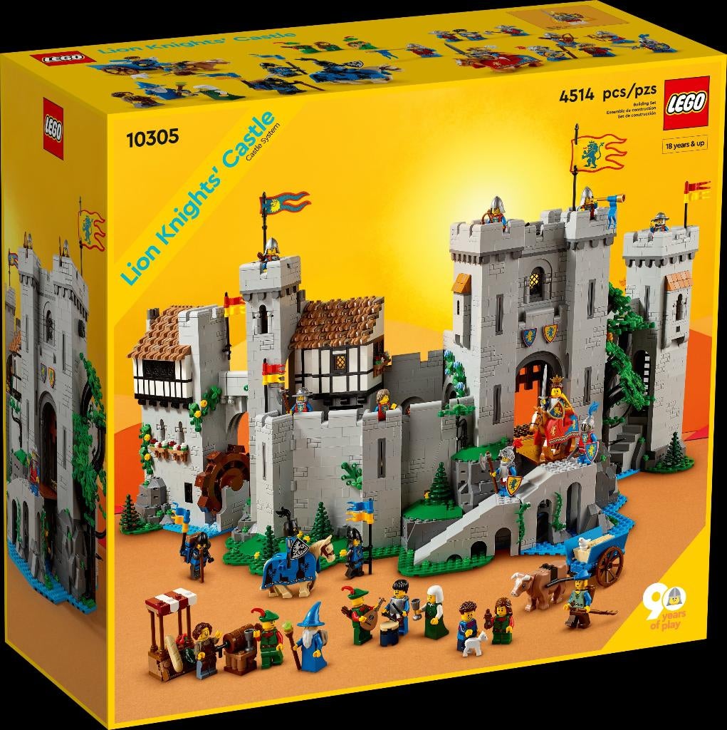 Te huur: Lego groot Leeuwenridders Kasteel 10305, Ophalen of Verzenden, Gebruikt, Complete set, Lego