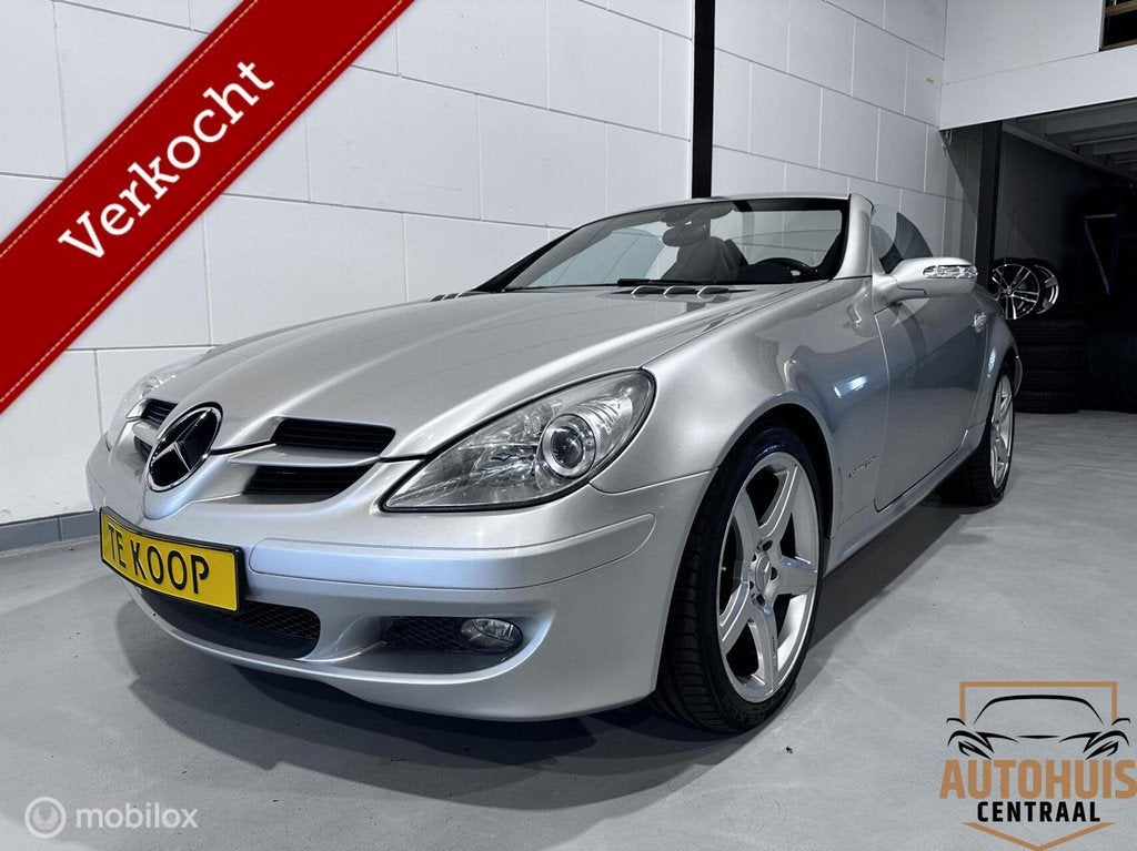 Mercedes SLK-klasse 200 K. Season Edition*NwAPK*, Automatische klimaatregeling, Achterwielaandrijving, Gebruikt, Zwart