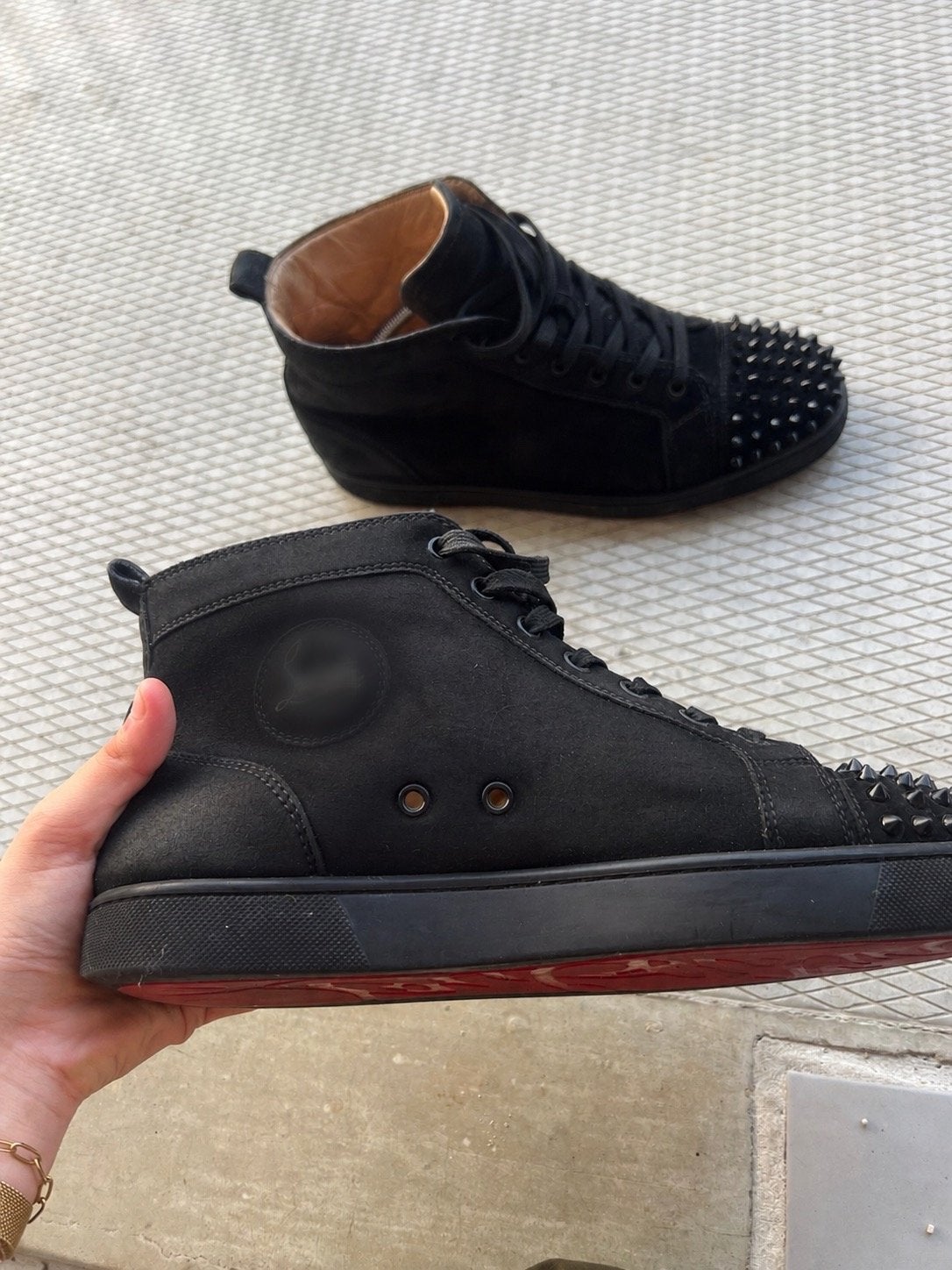 Christian Louboutin sneakers (echt), Zwart, Ophalen of Verzenden, Sneakers of Gympen, Gedragen
