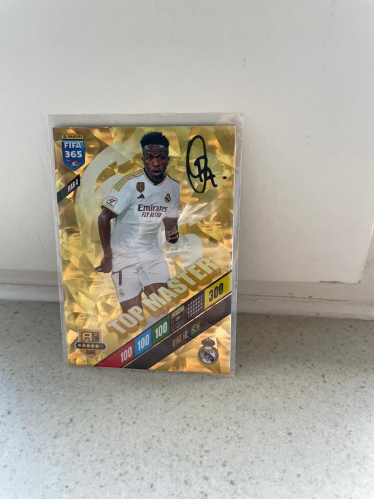 Vini jr panini gesingeerde kaart top master, Hobby en Vrije tijd, Stickers en Plaatjes, Ophalen of Verzenden, Zo goed als nieuw