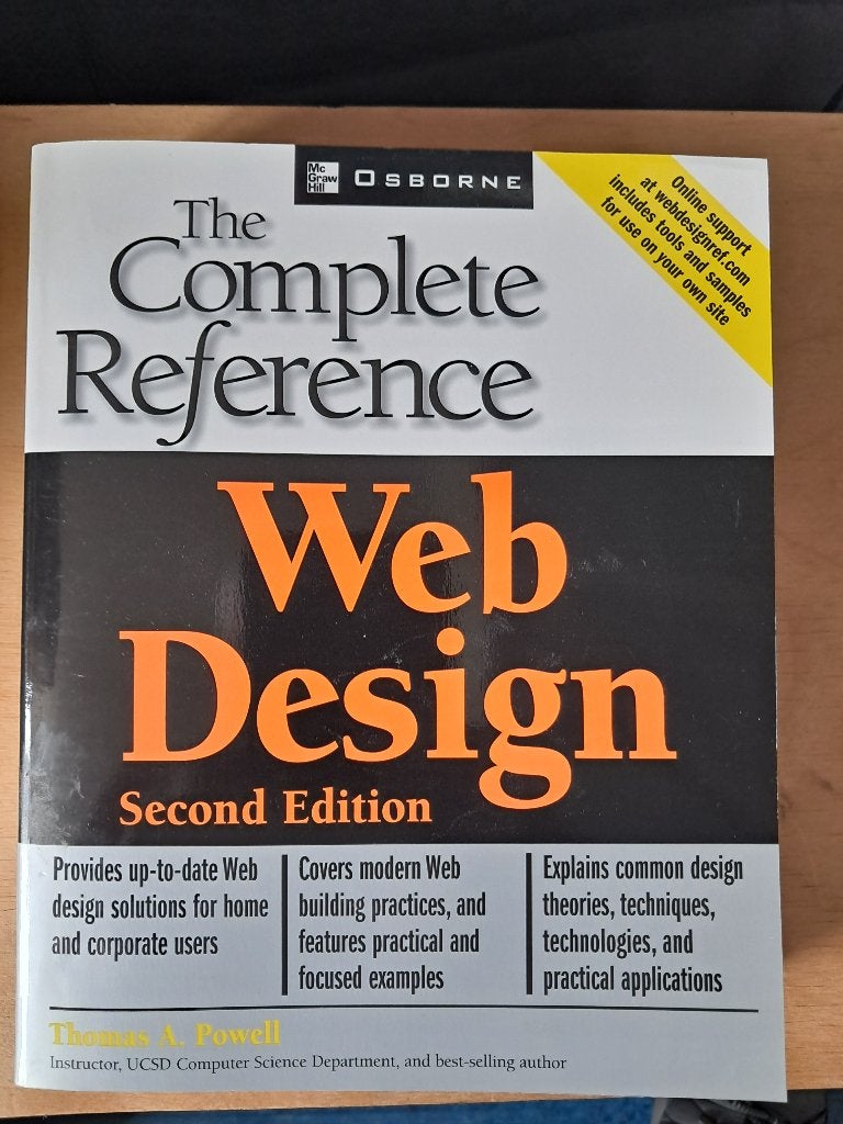 Web Design - The Complete Reference, Boeken, Ophalen of Verzenden, Zo goed als nieuw, Internet of Webdesign, Thomas Powell