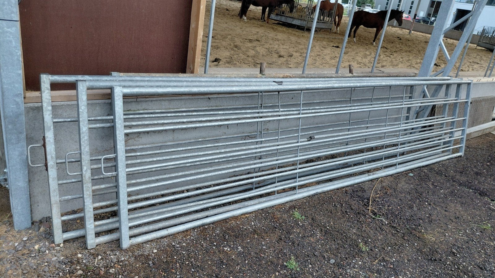 Landhekken gegalvaniseerd - 4 stuks, Ophalen, Gebruikt, IJzer