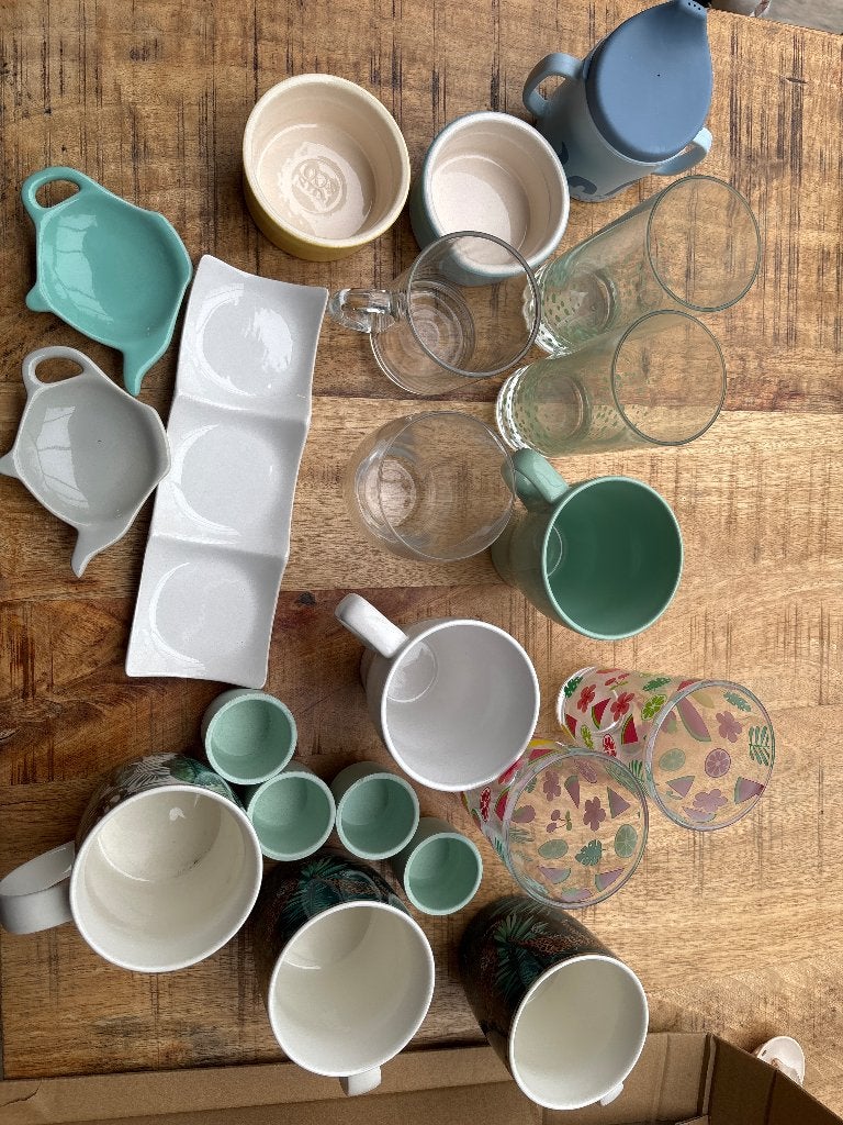 Drinkglazen, Huis en Inrichting, Ophalen, Gebruikt, Overige materialen, Overige stijlen