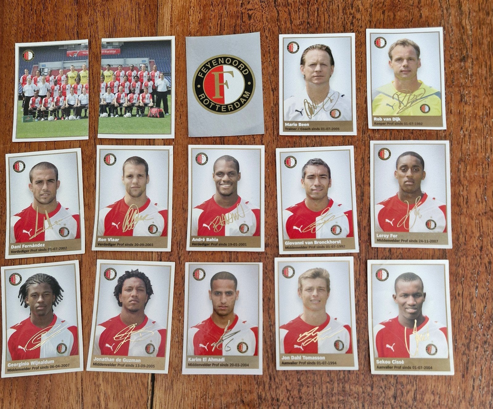 15 Feyenoord voetbalplaatjes 2009/2010, Verzamelen, Ophalen of Verzenden, Zo goed als nieuw, Feyenoord, Poster, Plaatje of Sticker