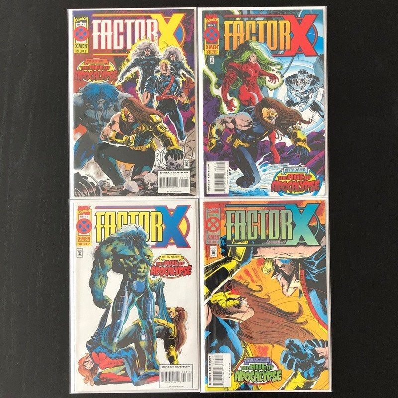 Factor X Vol.1 #1 t/m 4 Complete Set (1995), Amerika, Marvel Comics, Complete serie of reeks, Nieuw