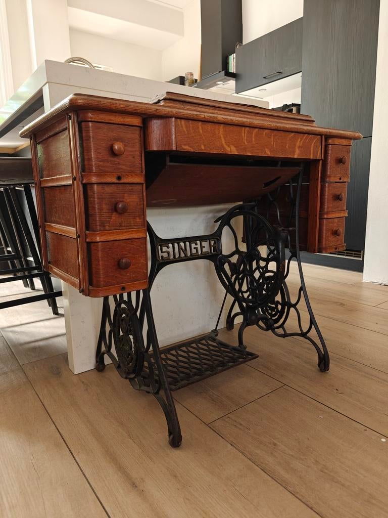 Singer naaitafel bureau met lades, Ophalen of Verzenden