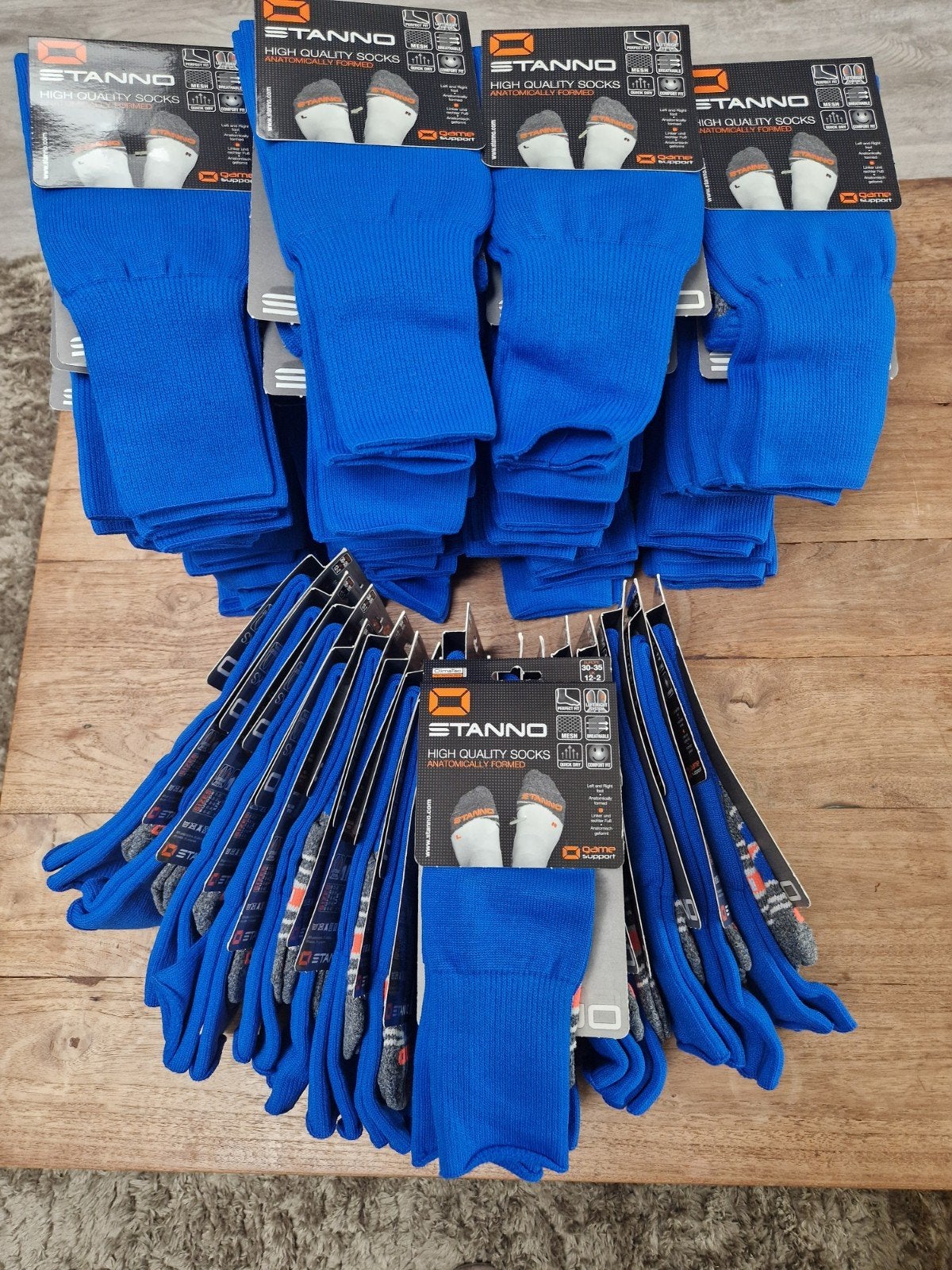 Partij nieuwe voetbalsokken, Blauw, Nieuw, Overige maten, Ophalen of Verzenden