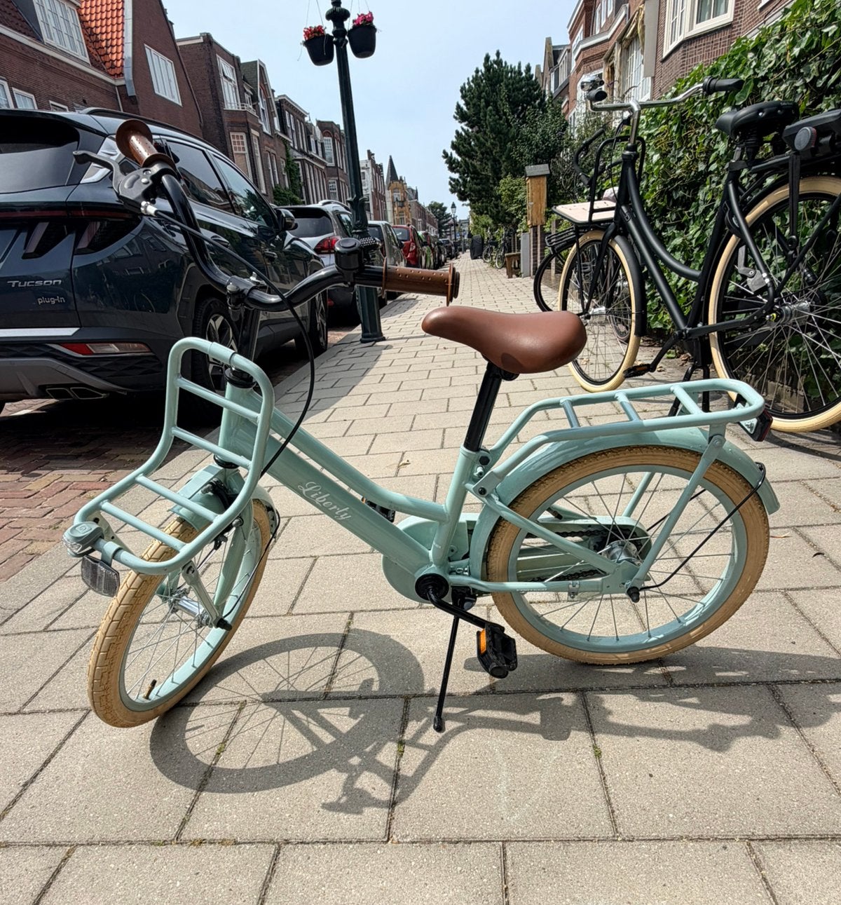 Cortego Liberty 18 inch - meisjesfiets - mintgroene kleur, Ophalen, Zo goed als nieuw, 18 inch, Handrem