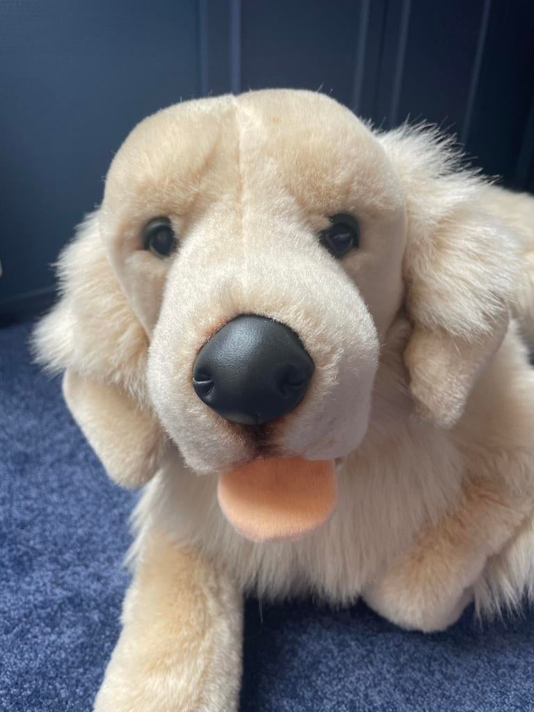 Grote pluche golden retriever, Kinderen en Baby's, Speelgoed | Knuffels en Pluche, Zo goed als nieuw, Hond, Middelgroot (20 tot 80 cm)