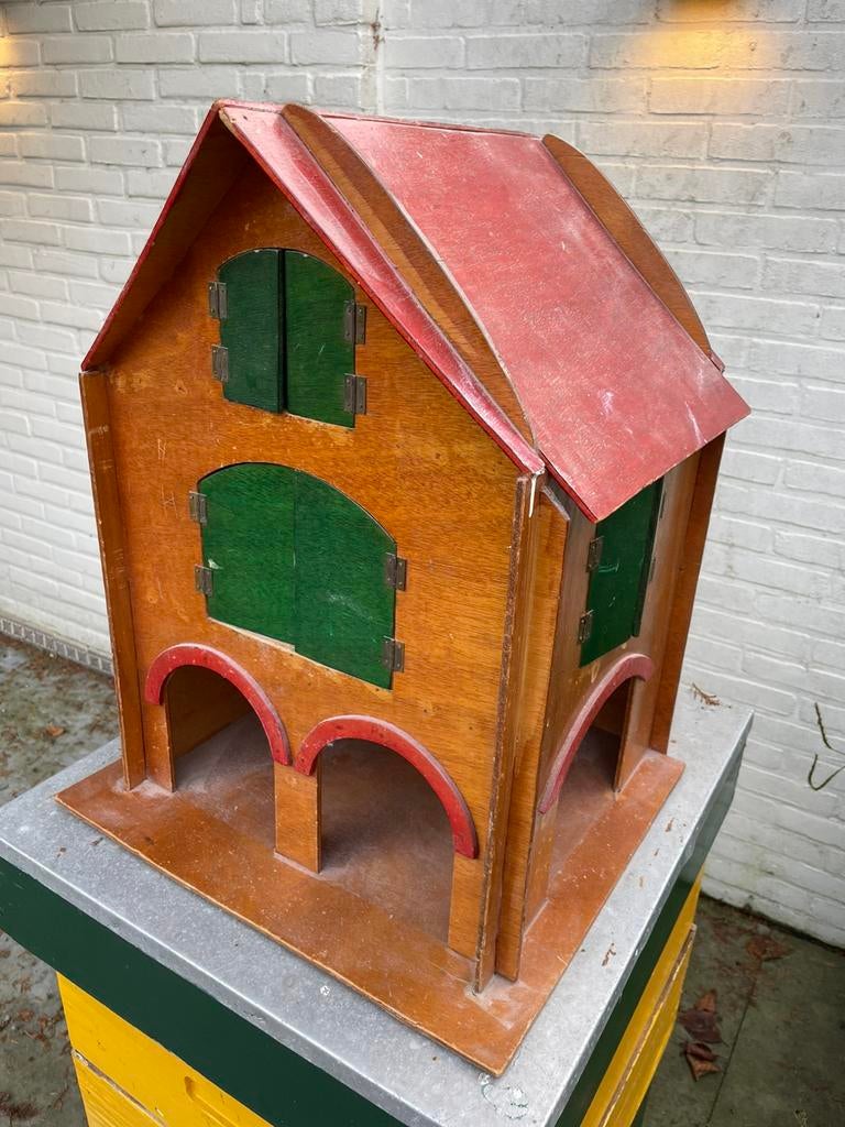 nostalgisch, oud houten pakhuis, speelhuis losbaan 40/37/50, Kinderen en Baby's, Speelgoed | Houten speelgoed, Ophalen, Gebruikt