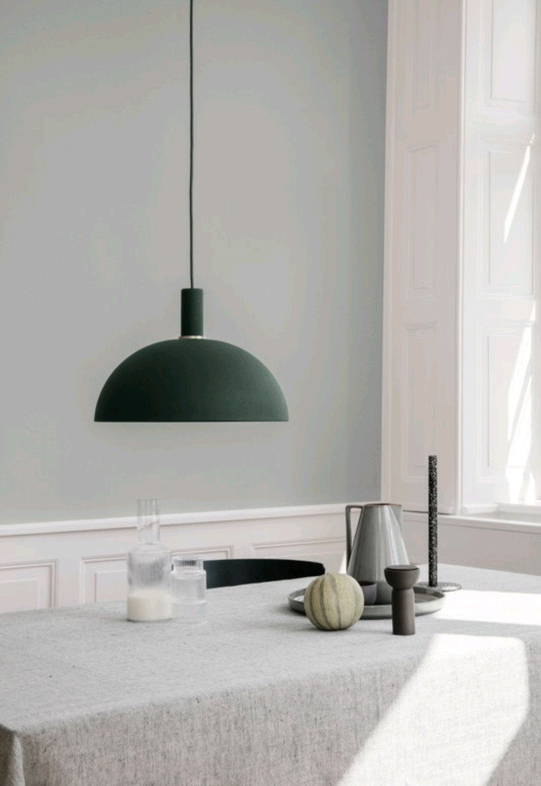 Nieuw Ferm Living lampenkap Dome Shade Dark Green, Huis en Inrichting, Minder dan 50 cm, Rond, Nieuw, Ophalen of Verzenden