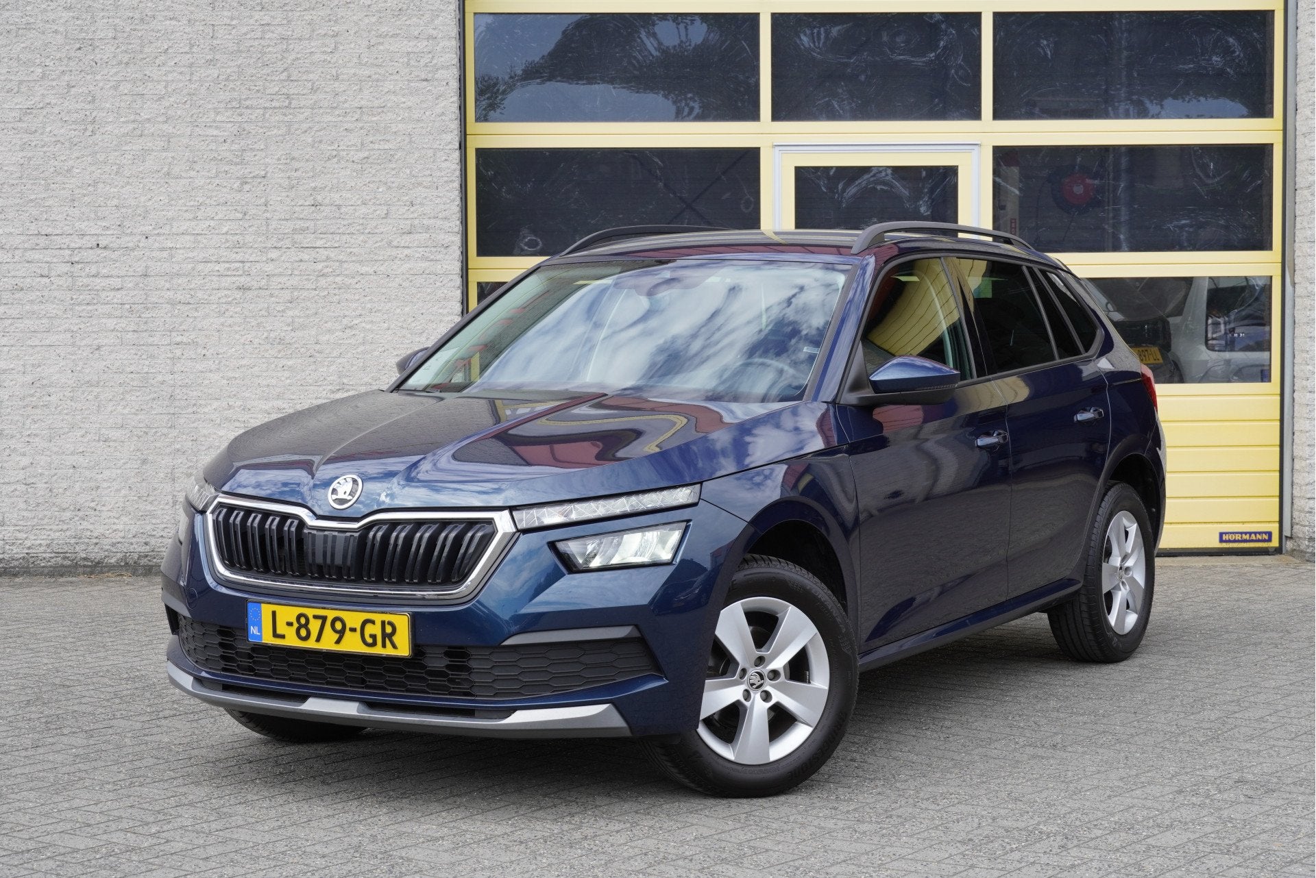 Skoda Kamiq 1.0 TSI Ambition BJ2021 Lmv 16" | Led V+A | Pdc, Auto's, Dealer onderhouden, Stof, Gebruikt, Blauw
