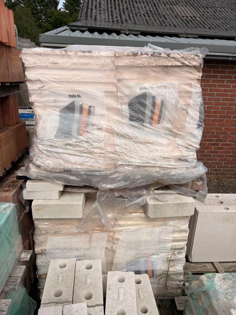 2 pak gibo/ gips blokken, Doe-het-zelf en Verbouw, Ophalen, Zo goed als nieuw